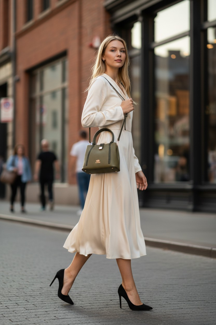 Aurelia Mini Tote – Olive Noir
